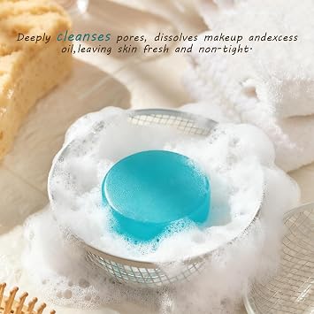 Cleansing Soap Bar for Face & Body & Bath 3Pack 3.3Oz, with Premium Amino Acid Essential Oils, Plant Based Cold Process Cleansing Bar Soap Wash for Women and Men All Skin Travel Accessories