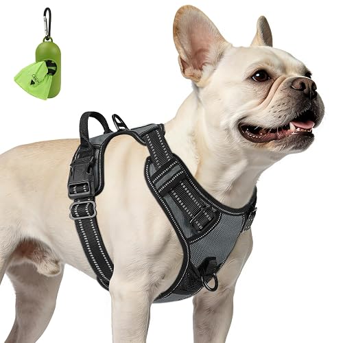 Joytale Arnes Perro Pequeño,Chaleco Reflectante Suave Transpirable para Perro,Arnés con Doble Anilla,Arnés…