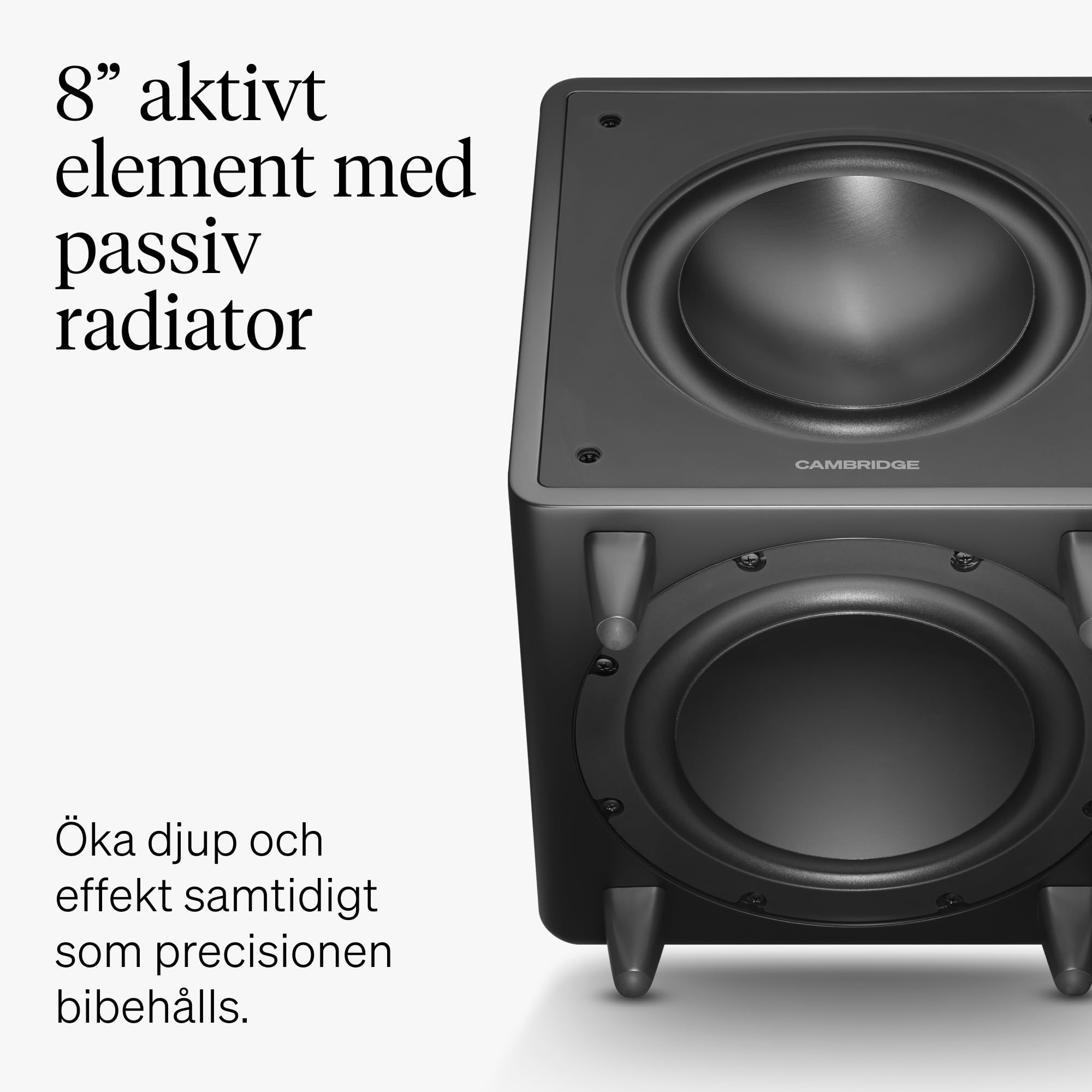 Cambridge Audio MSX SUB 300 Subwoofer Attivo 300W Doppi Driver Nero