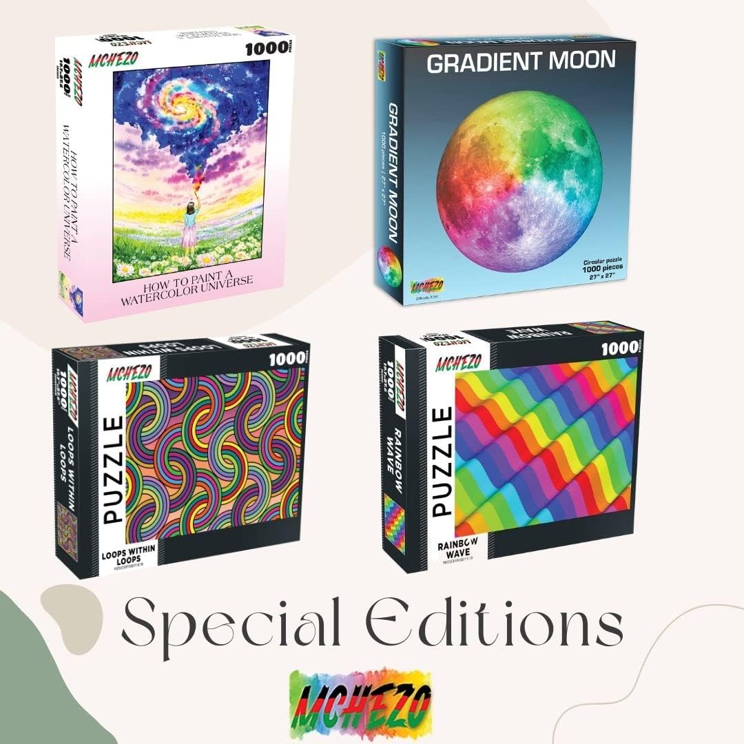 Mchezo 1000 Piece Abstract Jigsaw Puzzle: Loops Within Loops