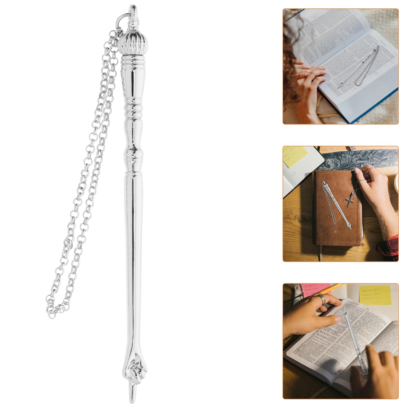 Folpus Pointeur Biblique, Pointeur Manuel, Pointeur Torah, Outil De Lecture De La Bible Pour Bar Mitzvah Mitzvah, Tête D'oignon Argentée