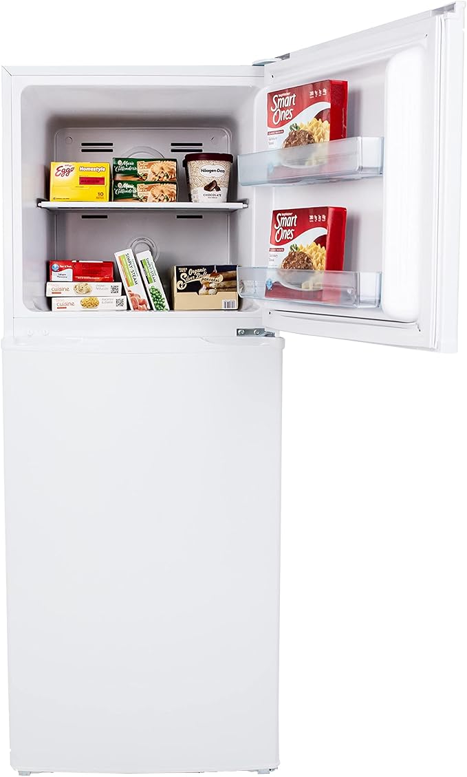 Avanti FF7B0W FF7B Apartment Size Refridgerator, Compact Fridge with Top Freezer with Temperature Control and Adjustable Shelves and Crisper Drawer, 7.0 cu.ft, White, 7 cu. ft on Fridge.com