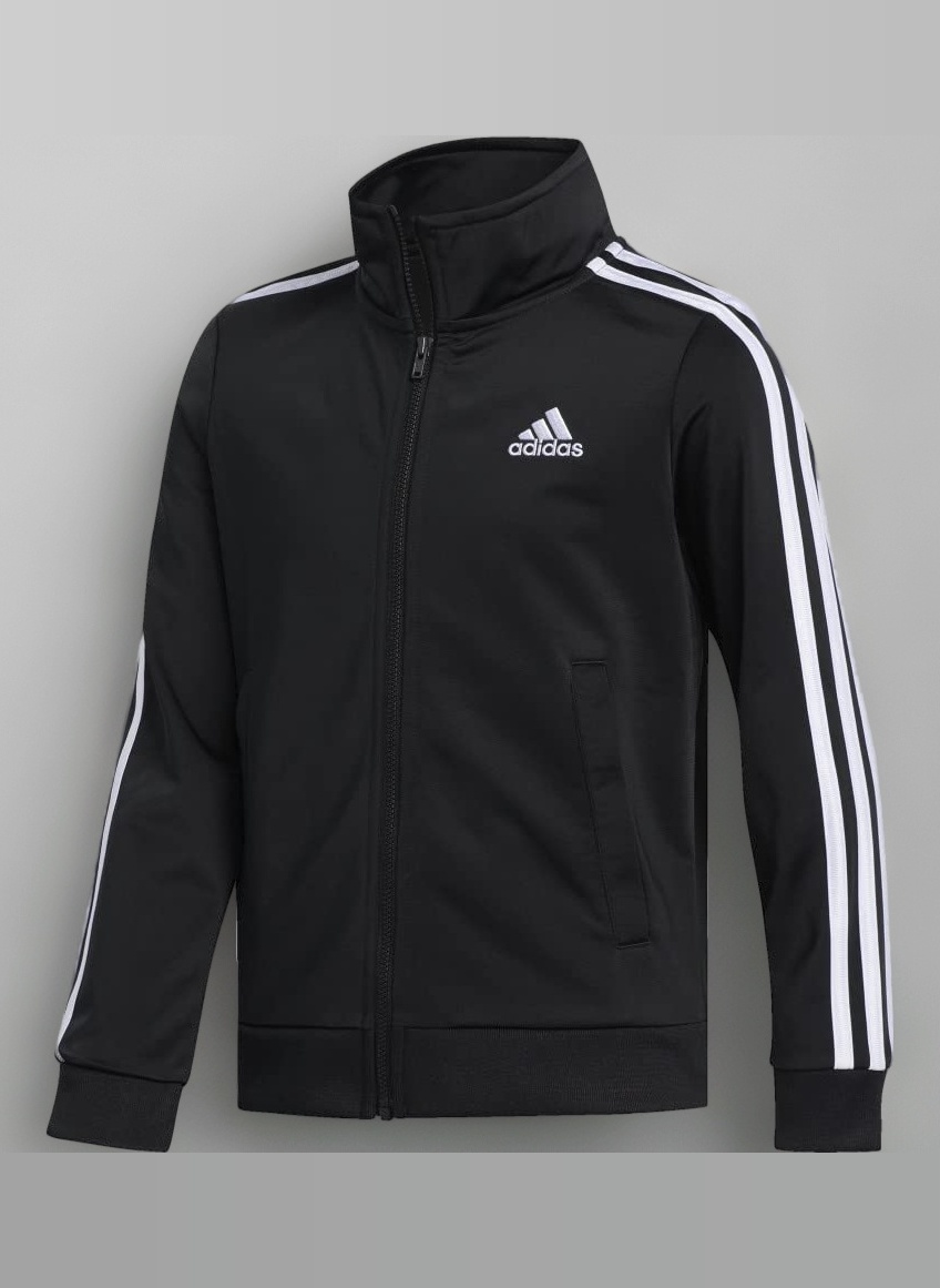 adidas Boy's Big Kid Split Tricot Jacket Warm Up Jacket