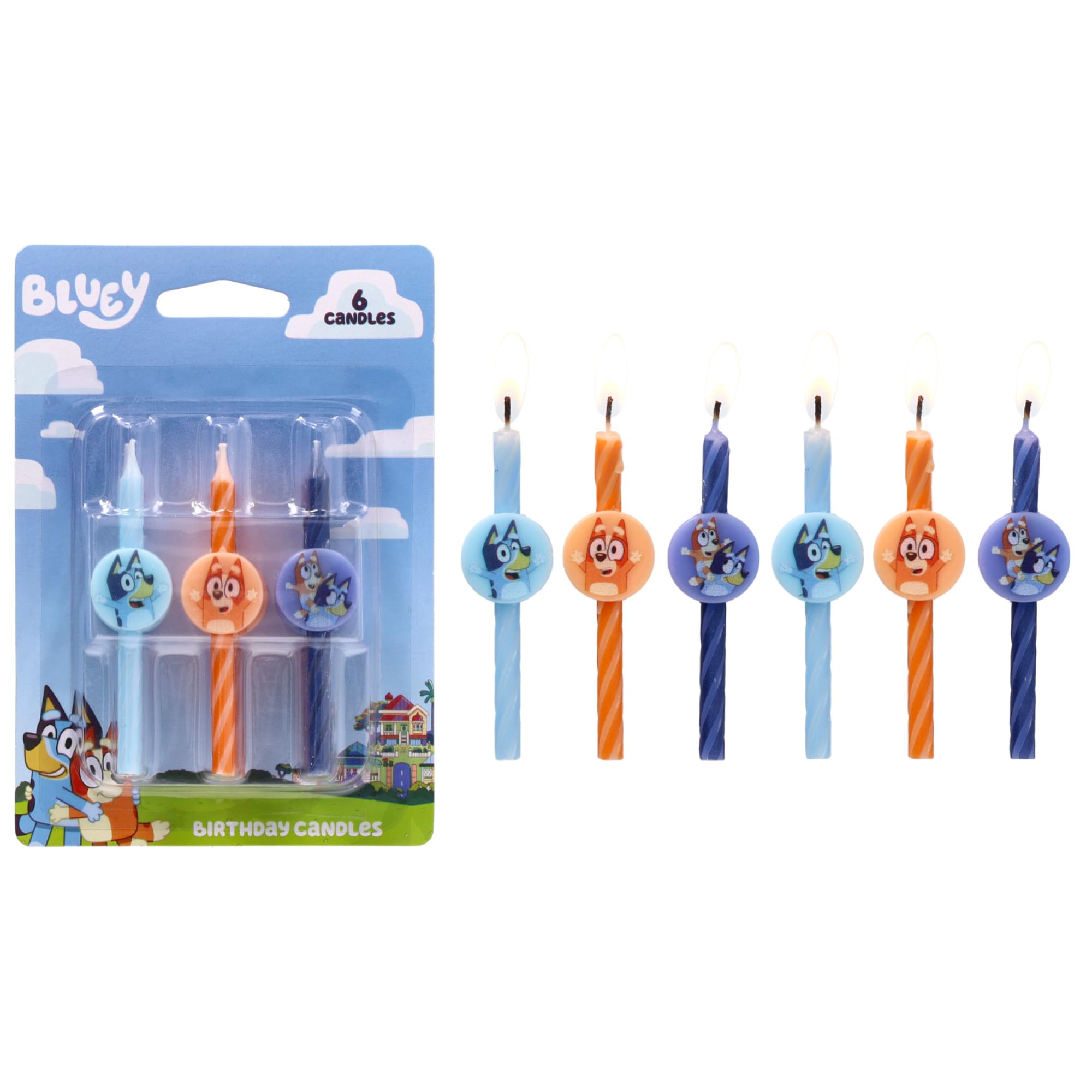 Amazon.co.jp: Bluey and Bingo バースデーキャンドル | ケーキ