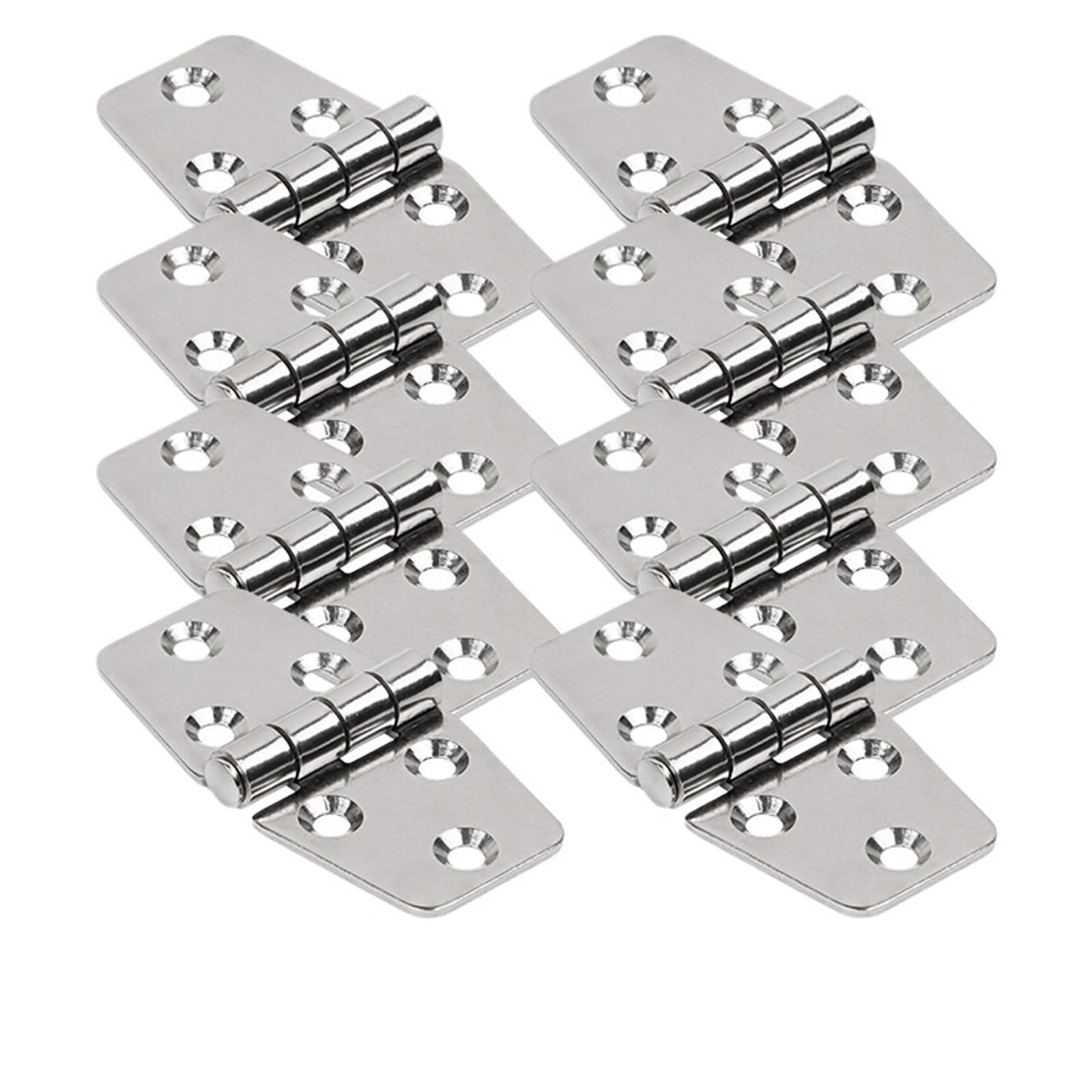 Door Hinges Marine Grade Stainless Steel Hinge Boat Hinges Marine Hardware 76 * 38mm 8Pcs