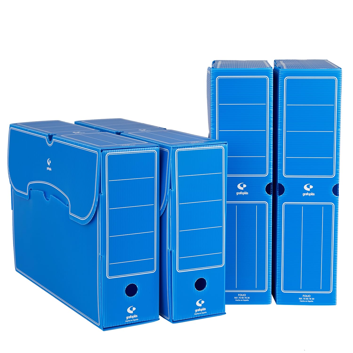 Grafoplas 521918 - Archivio definitivo, polietiline, blu