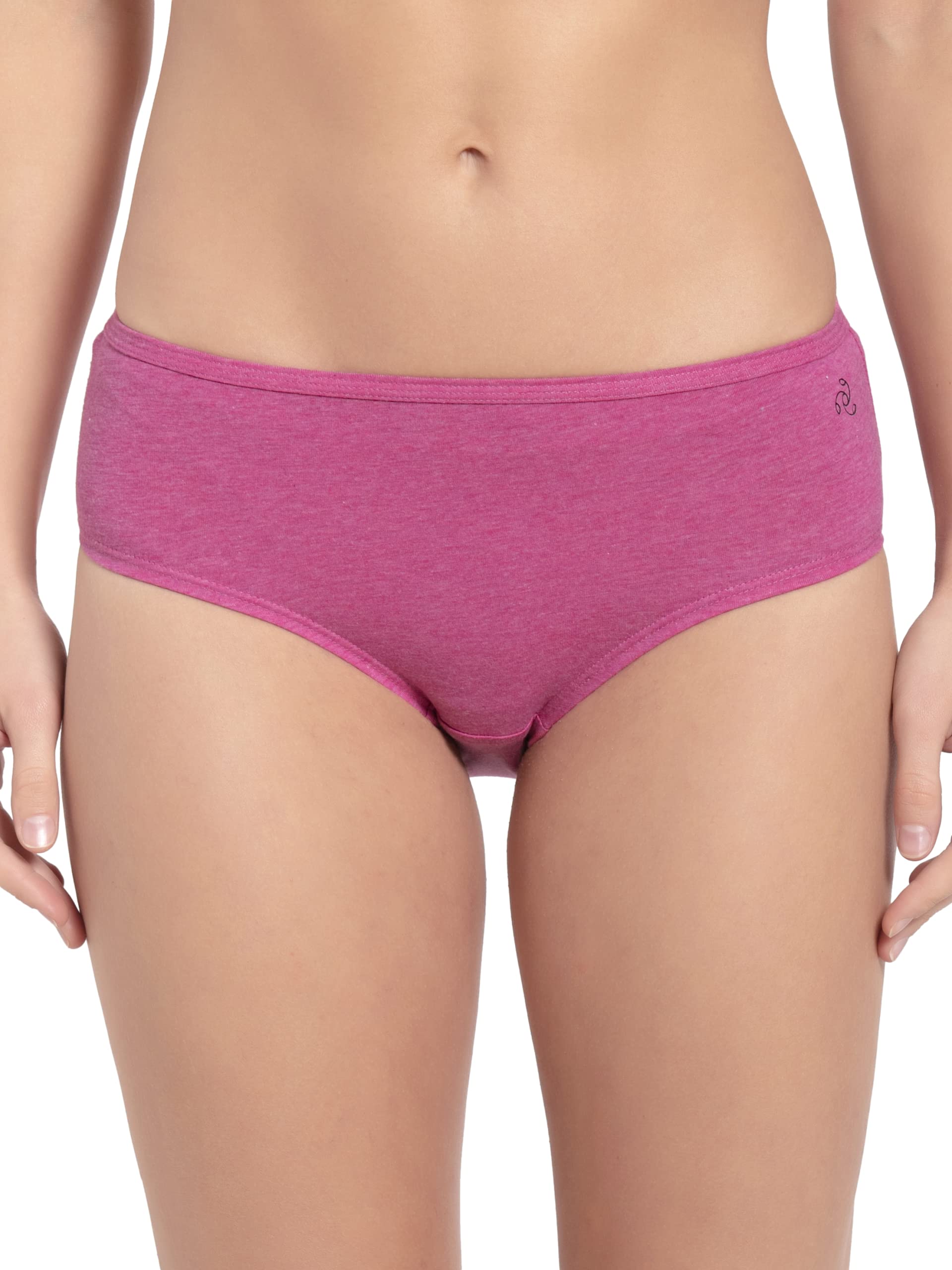 SW02 Women's High Coverage Super Combed Cotton Elastane Stretch Mid Waist Hipster with Concealed Waistband and Stay Fresh Treatment (Pack of 2_Colors & Prints May Vary)