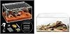 PC Small Reptile Terrarium Starter Kit,Magnetic Jumping Spider Enclosure,Hermit Crab Tank,Arboreal Tarantula Cage for Praying Mantis,Frog Vivarium,Lizard Container,Insect Housing,Gecko Habitat