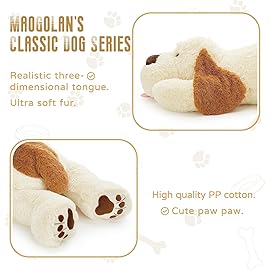 MaoGoLan Giant Stuffed Puppy Dog Big Plush Extra Large Stuffed Animals Soft Plush Dog Pillow for Girls Kids 31 inch