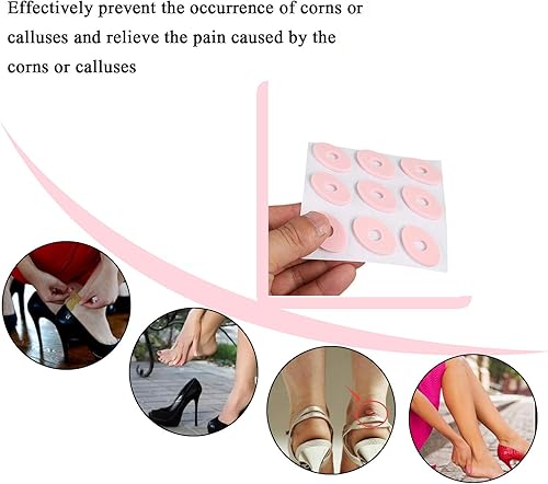 Miniatura 2 de Cojines de maíz almohadillas de maíz para zapatos, impermeables, antidesgaste para callos de maíz y dolor de pies, 72 piezas