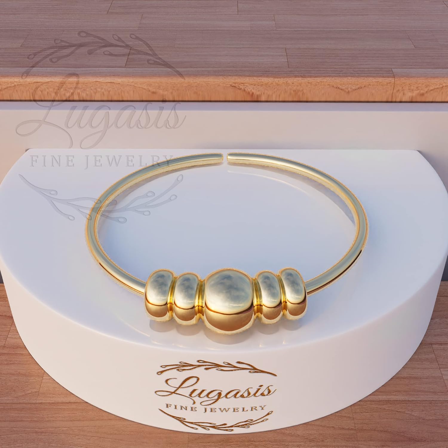 Tiny Beaded Nose Ring - 14k Gold Filled 7mm Diameter Nose Hoop Ring - 24G Nose Piercing Jewelry for Women Hypoallergenic Nose Ring - Image 4