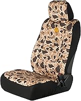 Browning Arms Co. Tan Duck Camo Universal Low Back Seat Cover - Water & Dirt Resistant for Cars, Trucks, SUVs