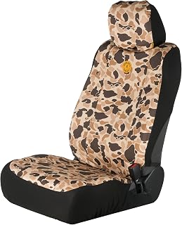 Browning Arms Co. Tan Duck Camo Universal Low Back Seat Cover - Water & Dirt Resistant for Cars, Trucks, SUVs