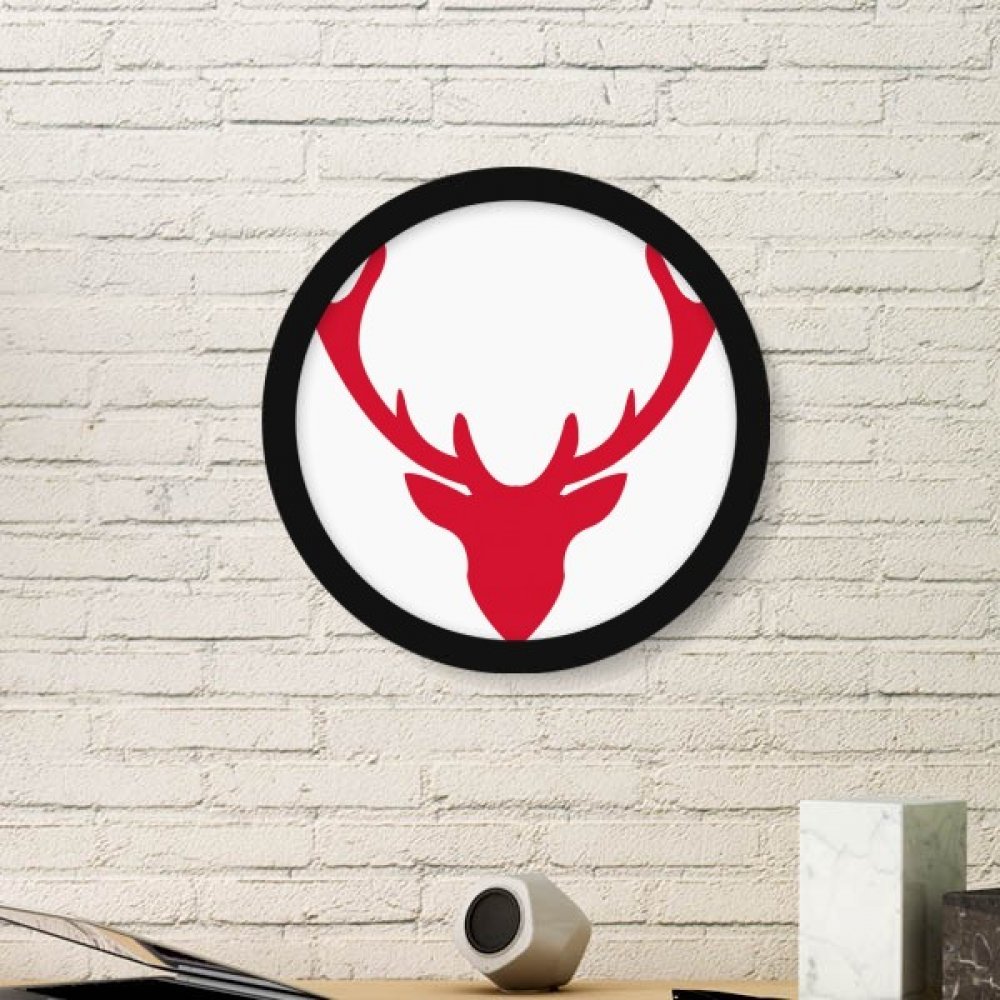 Tableau de Noël Elk Rouge sticker mural pour créer une ambiance de fête au salon