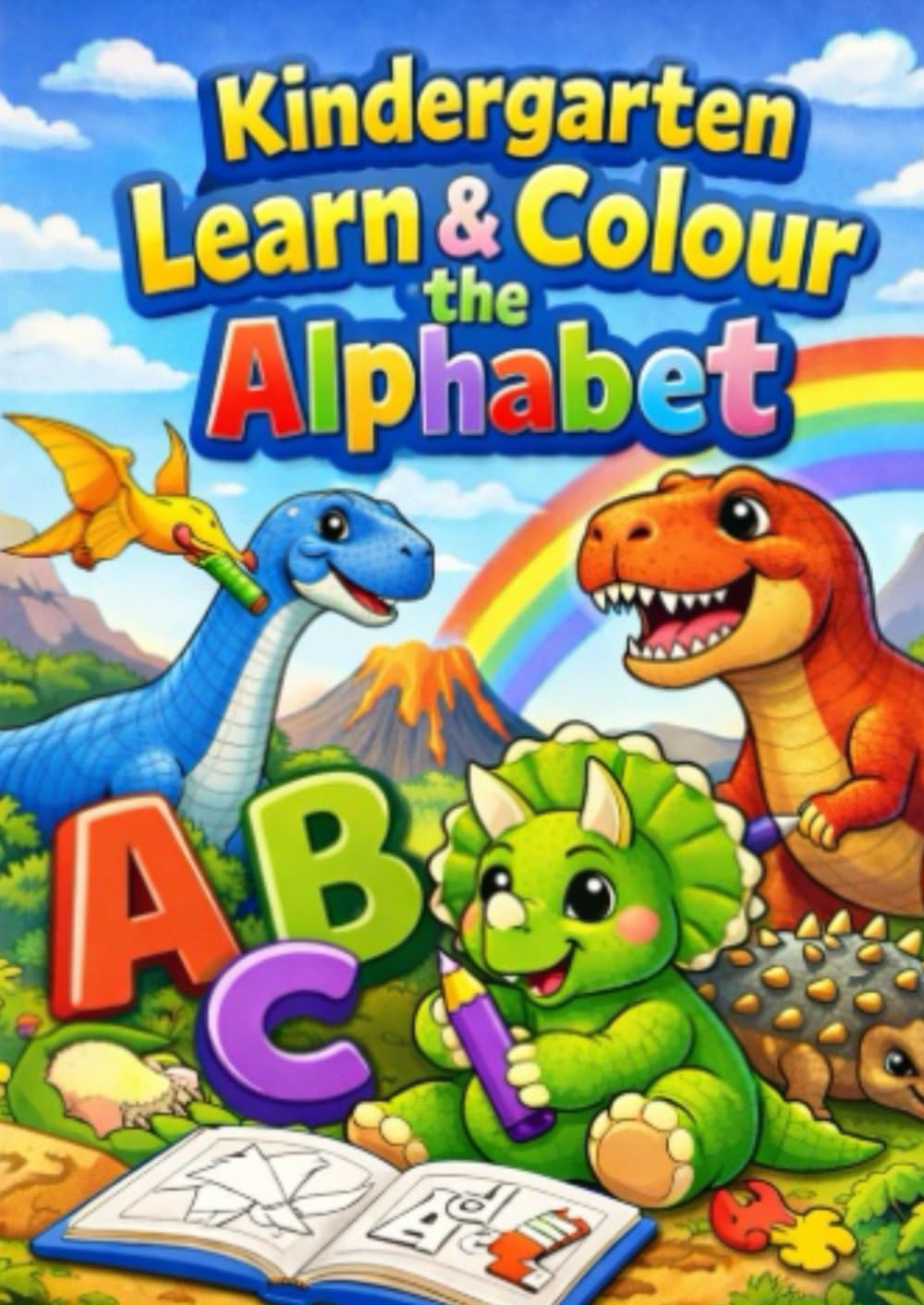 Kindergarten: Colour & Learn the Alphabet