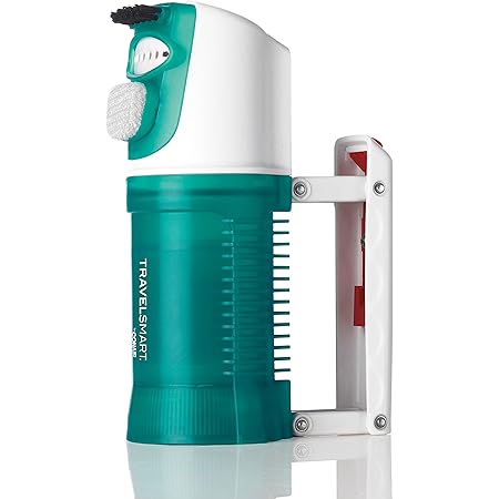 Conair Travel Steamer for Clothes, Mini Garment Steamer, Fabric Steamer in Green by Travel Smart
