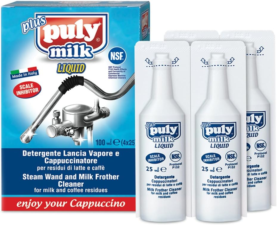 puly milk FROTHER CLEANER 4 X 25ML