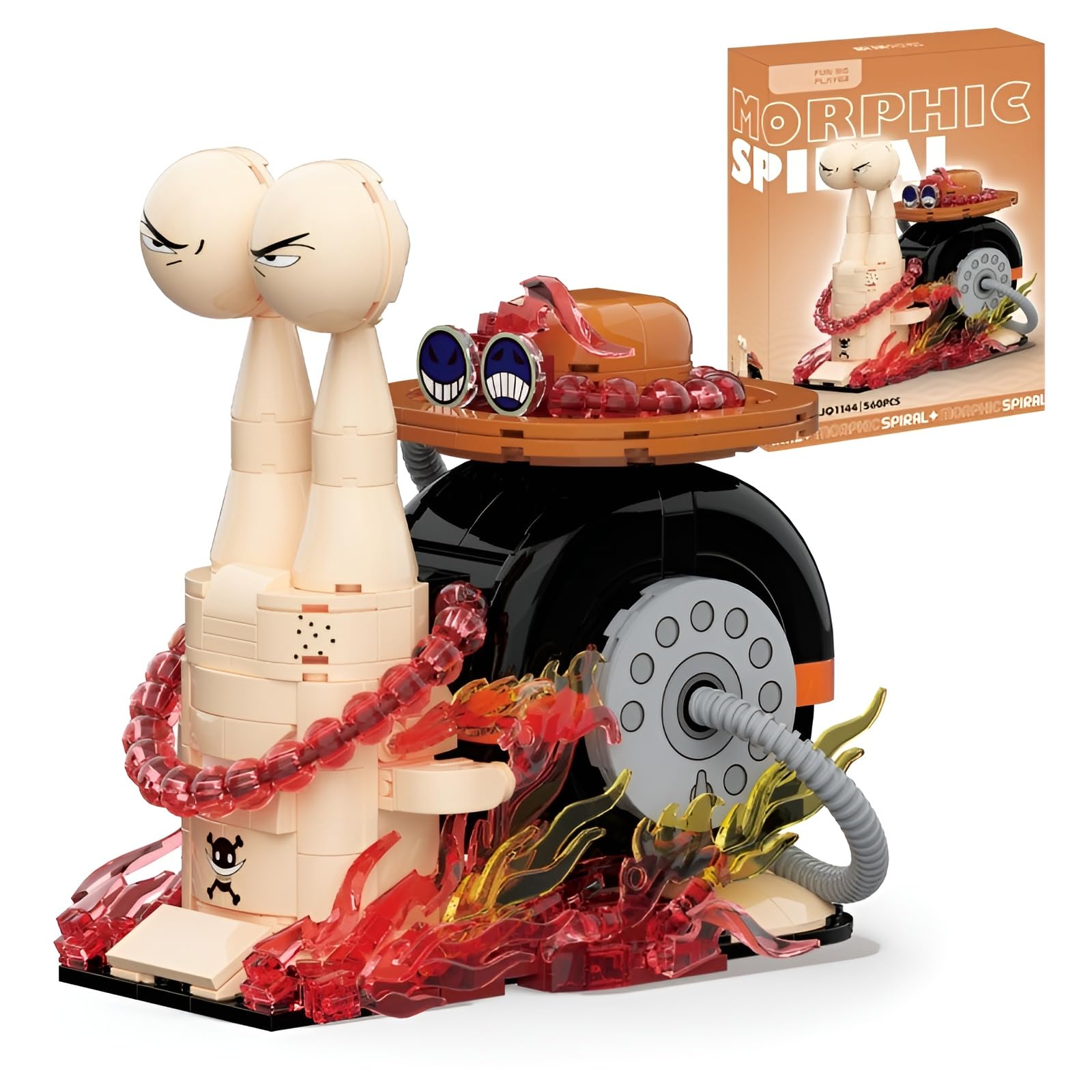 Transponder Snail Building Set, Anime Straw Hat Pirate Phone Insect Model