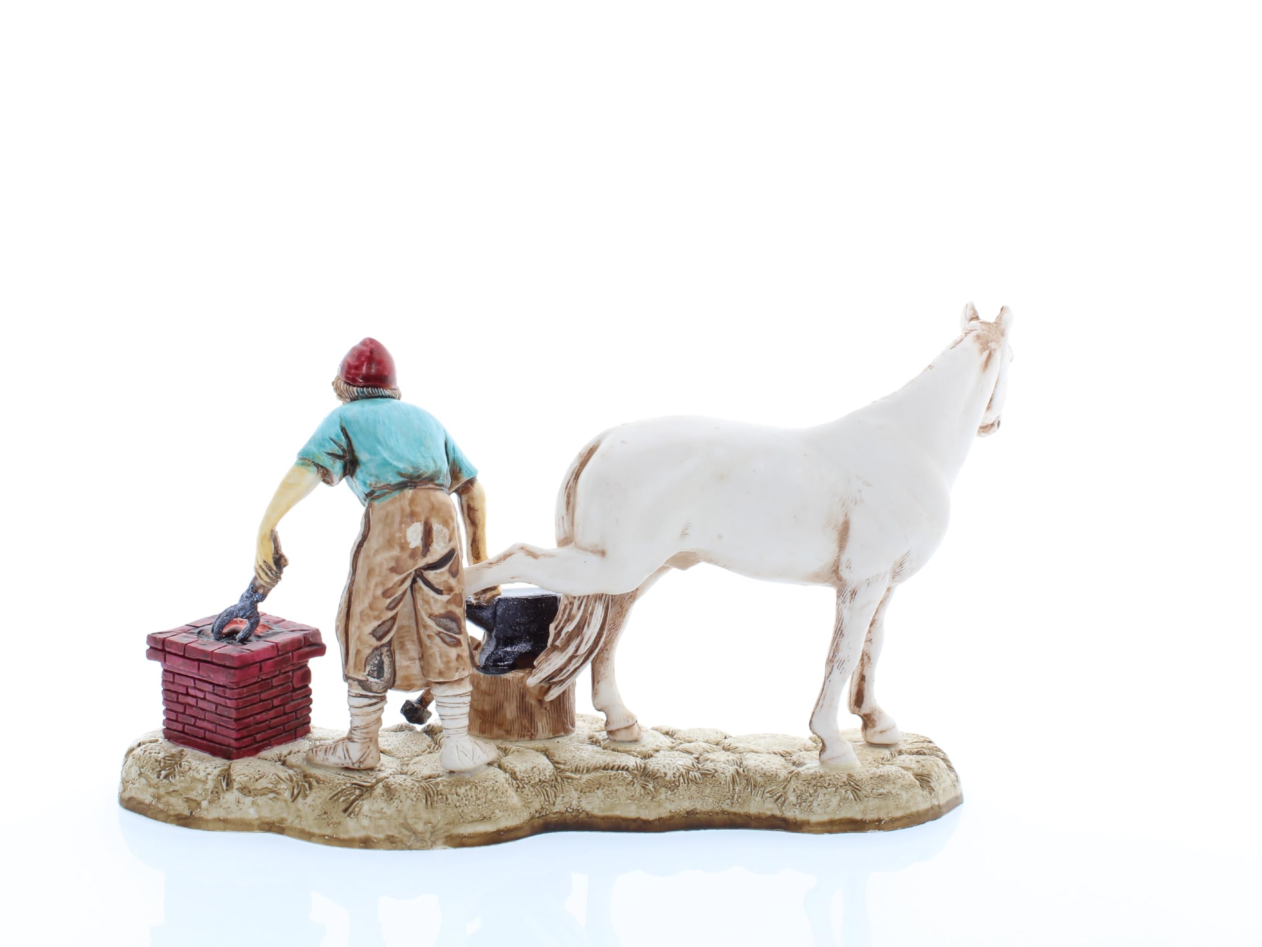 Moranduzzo Herrero para Belén de 10 Cm Escala 1:20 - Figuras de Belén Indestructibles - Estilo 700', Pintura Acabada a Mano, Producto Oficial, Escultor M. Landi