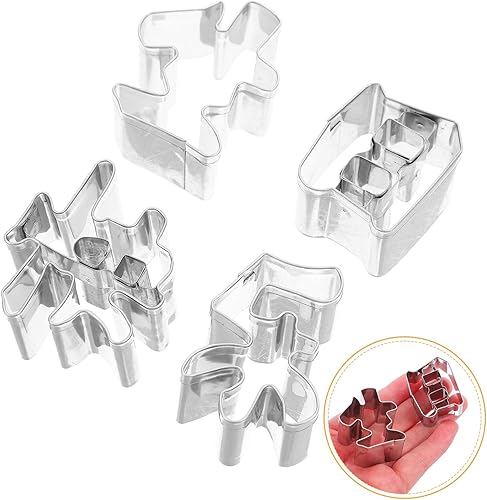 Miniatura 8 de 4pcs Stainless Steel Happy Birthday Cookie Cutter with Integrated Molding Chinese Characters for DIY Biscuits Versatile Engraved Carrot-shaped Fruit