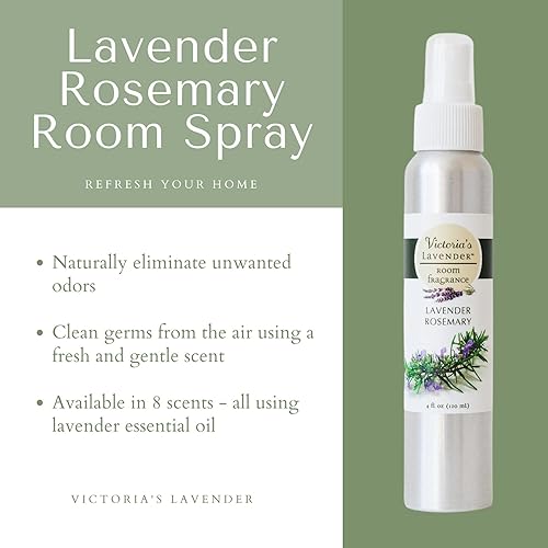 Miniatura 2 de Victoria's Lavender Spray de habitación, espray totalmente natural para el hogar, ambientador concentrado de aceite esencial, eliminador de olores
