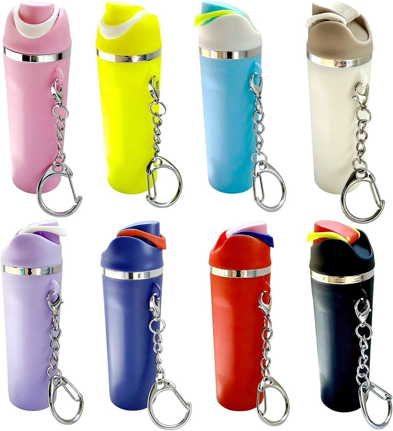 Mini Owala Water Bottle Keychain,Cute Chapstick Holder Key Chain Charms Backpack for Women Man Girls