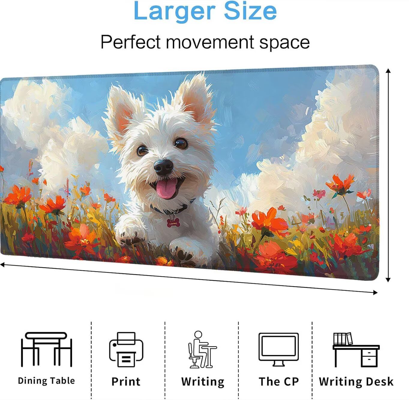 Podkładka pod mysz, podkładka pod mysz XXL 1200 x 600 mm podkładka pod mysz dla graczy, wodoodporna gumowa podstawa, duża podkładka pod mysz do gier na biurko zszyte krawędzie wodoodporna
