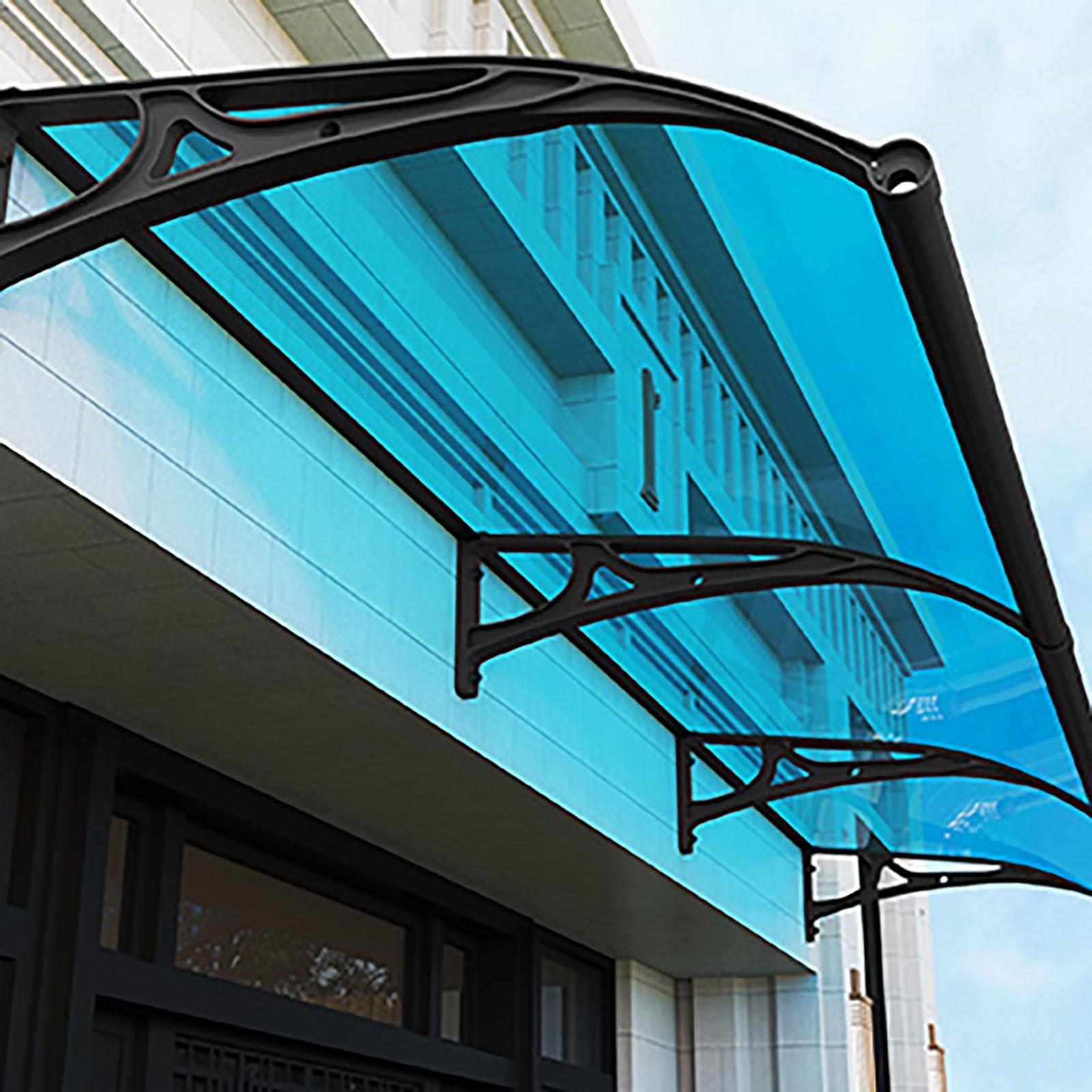 C Foglio di plastica acrilica UV proteggere trasparente antipioggia bordo giardino tetto pannelli porta anteriore baldacchino con draina finestra baldacchino ning nings per patio impermeabile con