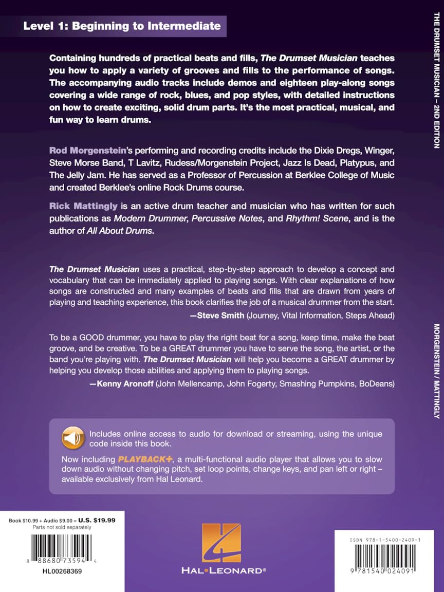 The Drumset Musician: 2nd Edition | Metodo per Batteria Drumset libro con audio online per batteristi principianti e intermedi groove fill rock blues ... the Musical Approach to Learning Drumset