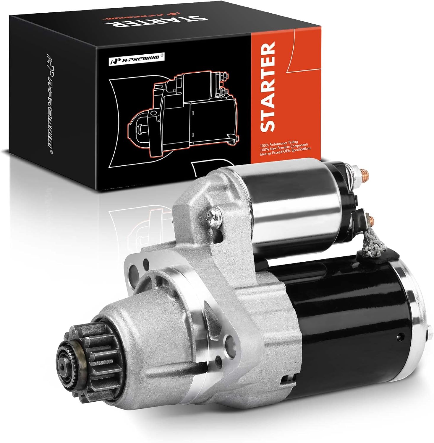 A-Premium Starter Motor Compatible with Nissan Altima 2007 2008 2009 2010 2011 2012 2013 L4 2.5L GAS, with Automatic CVT Trans, 12V 1.7KW 13 Teeth CCW, Replace# 23300-JA00A, 23300-JA00C, M000TA0171