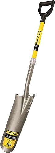 Truper 31285 Tru Pro - Pala de drenaje de 16 pulgadas con mango en D de fibra de vidrio