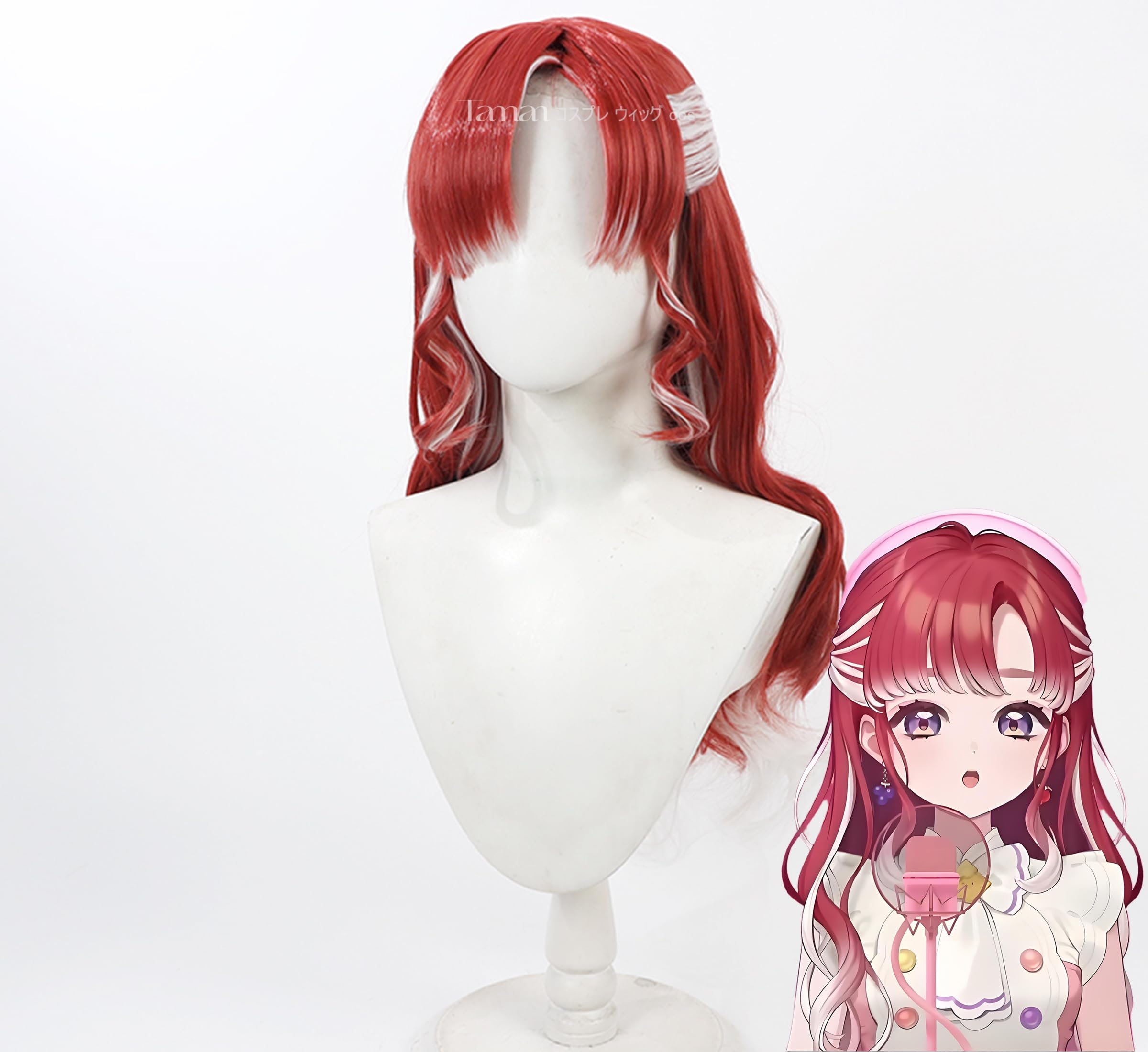 Amazon.co.jp: 早乙女ベリー ウィッグ かつら コスプレウィッグ 髪