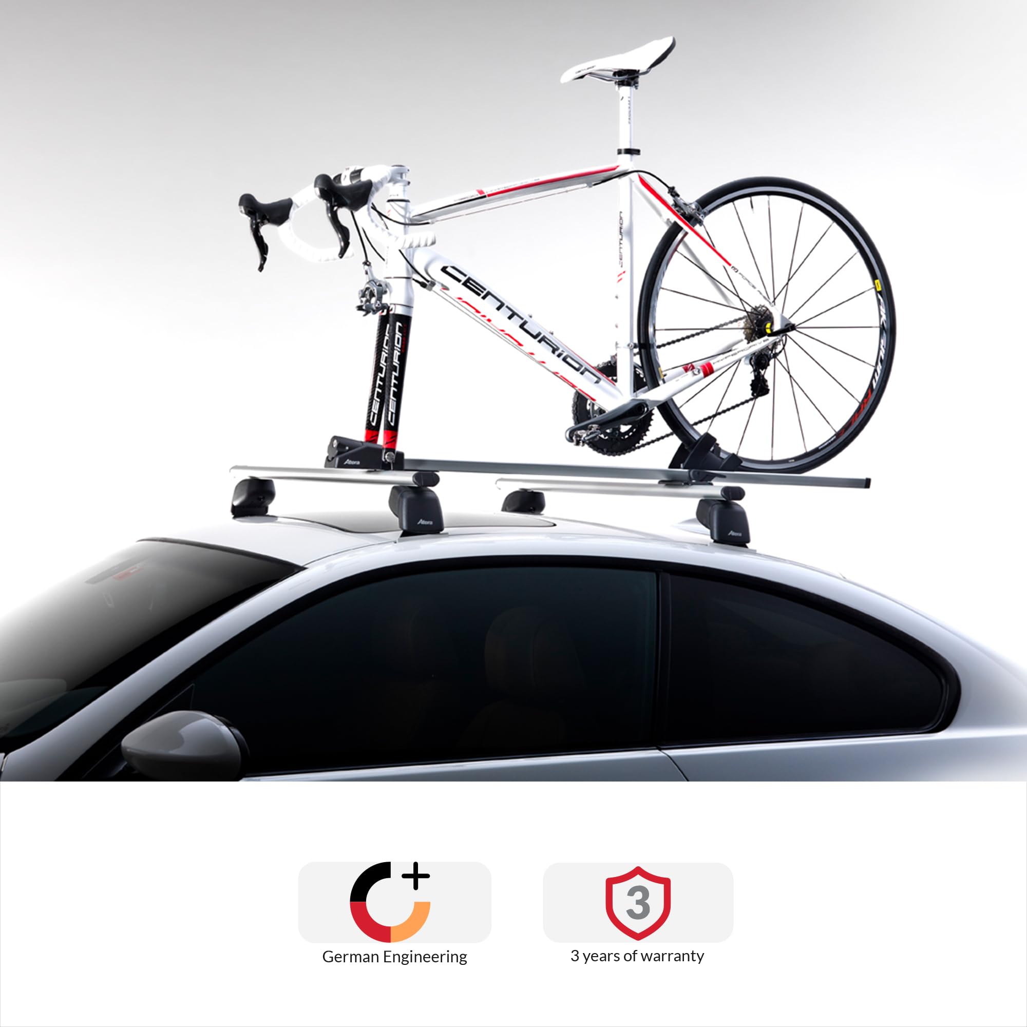 Atera 082221 PKW Fahrradtrger Giro Speed - Aluminium Silber - Auto- Dachtrger fr 1 Rennrad oder Mountainbike bis 17 kg : Amazon.de: Auto &  Motorrad