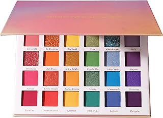 Paleta de sombras de ojos con purpurina, pale...