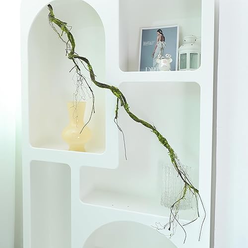 Miniatura 7 de CONGZHANHH 2 ramas de árboles artificiales de 67 pulgadas para decoración, tronco de cerezo falso, enredaderas, ramitas de musgo, plantas para