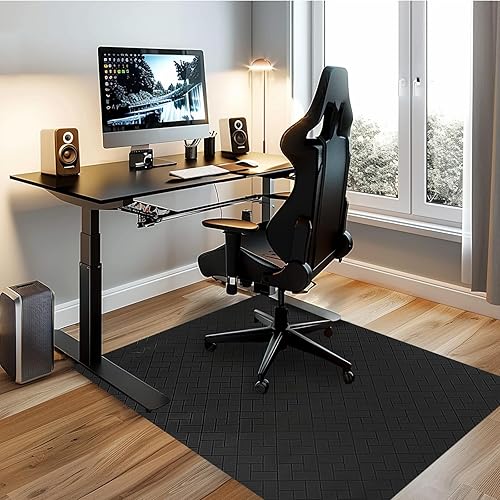 Tapete para silla de oficina para suelo duro, tapete para silla de computadora de 48 x 36 pulgadas, protector de suelo de escritorio multiusos para