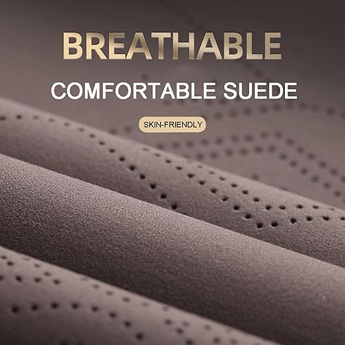 Miniatura 2 de Cojín de asiento de automóvil compatible con Dacia Duster Logan MCV Sandero 2 asientos, cojín de gamuza para vehículo, piel sintética, cómodo,