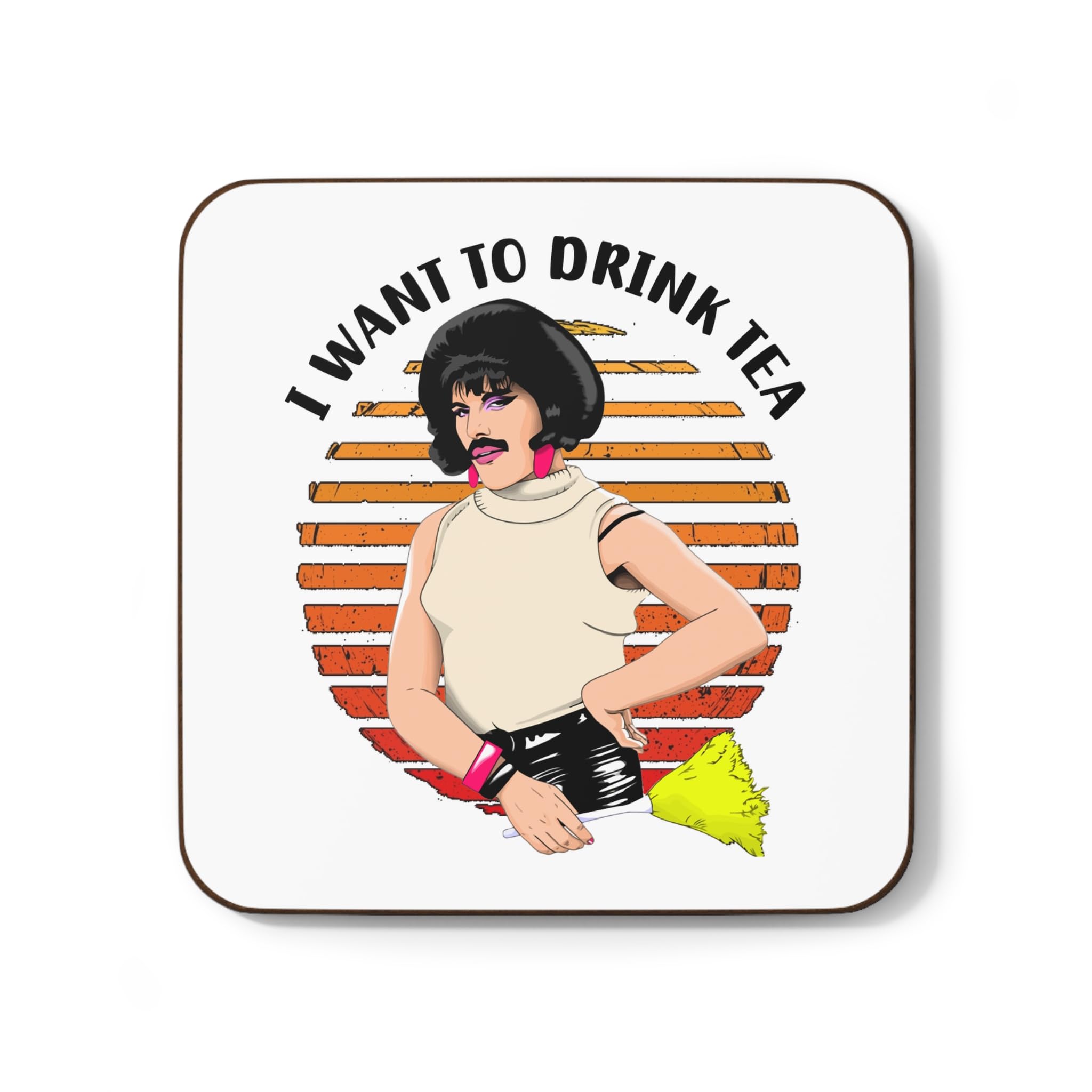 Queen Mug I Want to Drink Tea Funny Gift for Him Or Her Freddy Mercury (Coaster)
