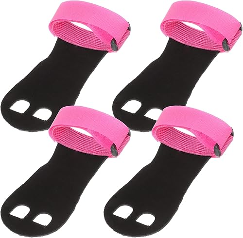 BESPORTBLE Guantes de gimnasio para levantamiento de pesas y agarres de mano: 2 pares de almohadillas de entrenamiento ajustables para muñeca de