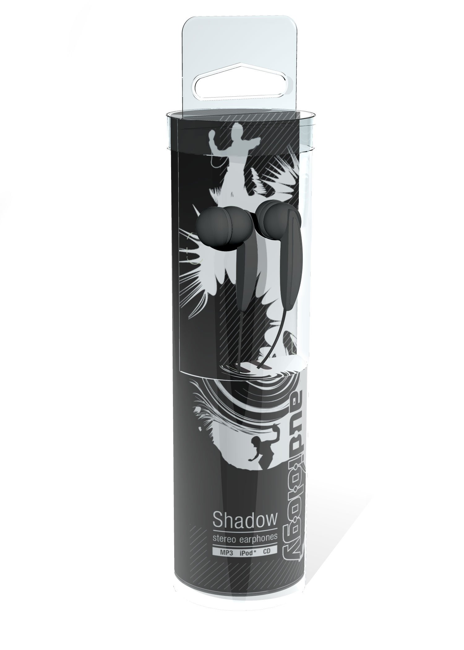 Audiology AU-154-BL in-Ear Stereo Earphones for MP3 Players, iPods and iPhones, Black