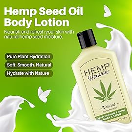 Hemp Heaven Hemp Lotion - Lotion Pineapple & Mango Scent - Natural Hemp Seed Oil, Paraben-Free, 12 oz, Made in USA, Nourishing for Men & Women, EWG Verified, Anti-Aging