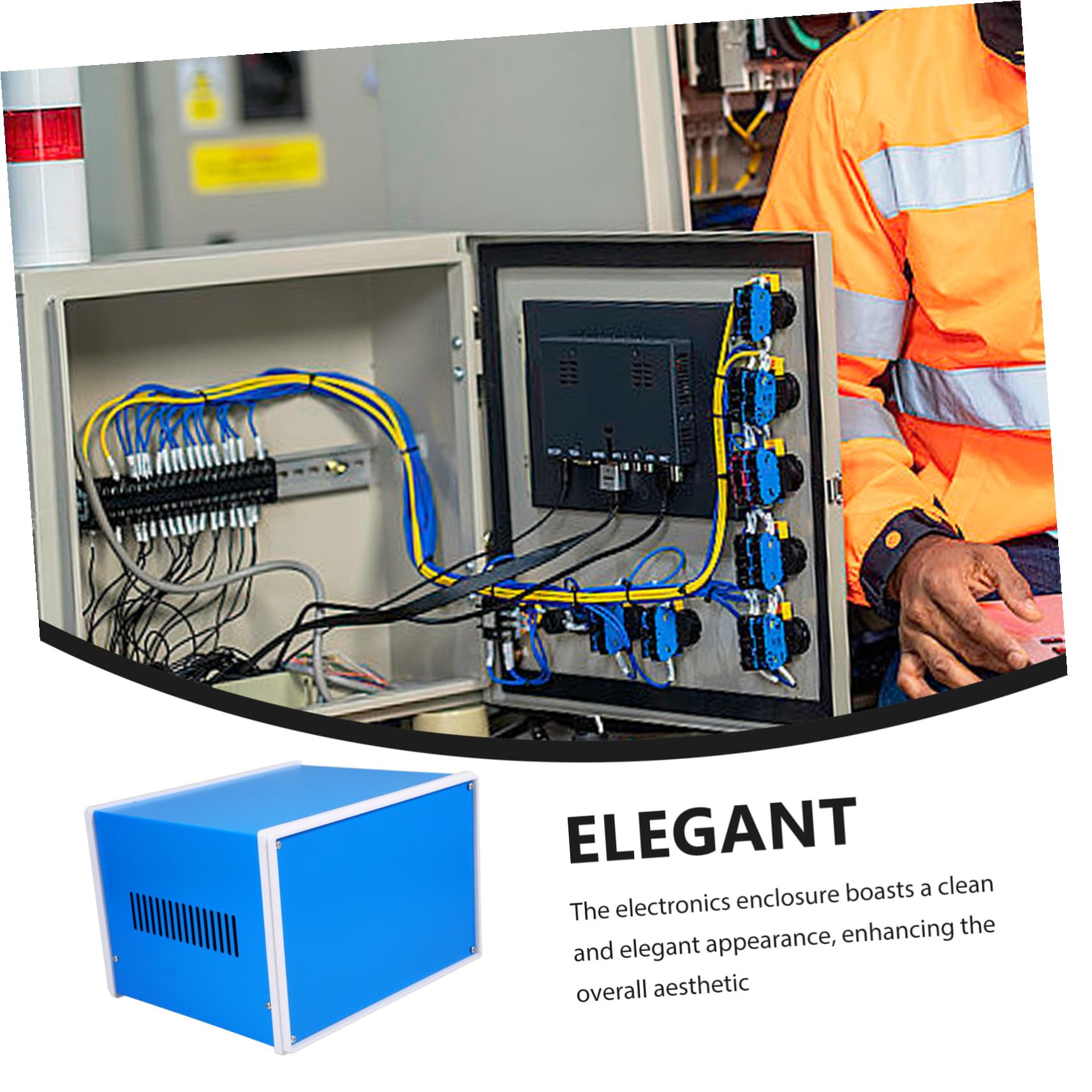 Metallgehäuse Projektbox Wetterfestes Elektronikgehäuse Schraubverschluss DIY Anschlussbox für Elektroinstallationen und Messgeräte