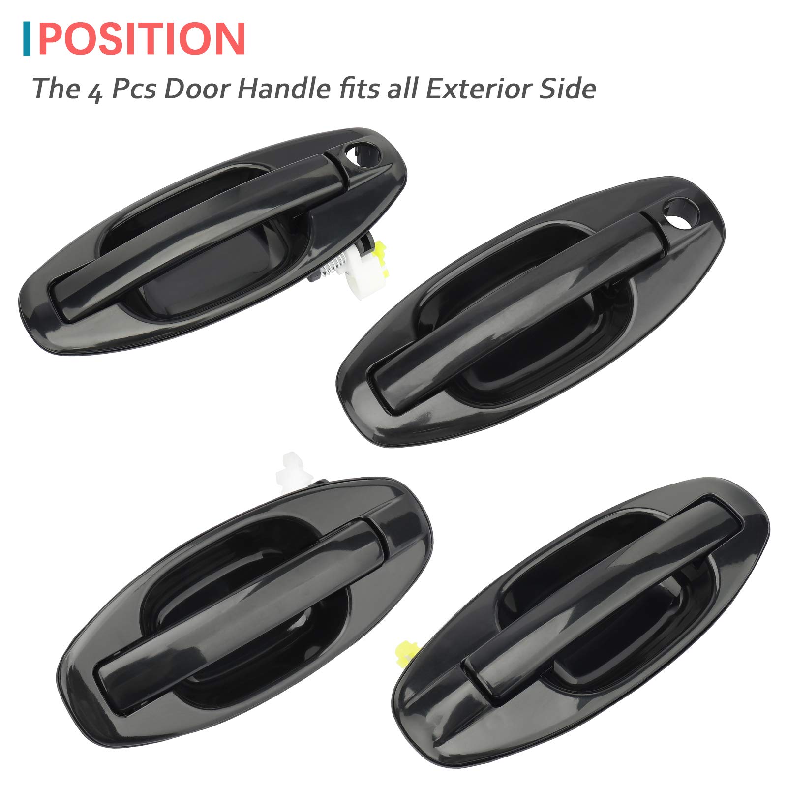 Amazon.com: IRONTEK Exterior Door Handle 83650-26000 83660-26000