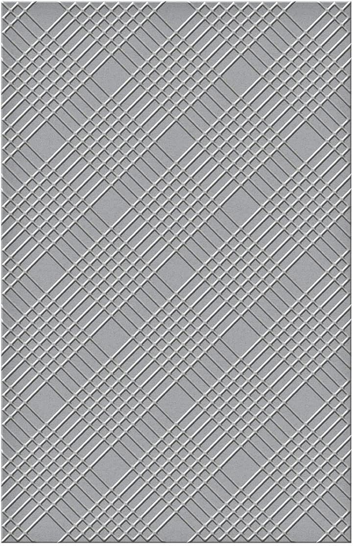 Spellbinders Embossing Folder - Celebrate You Diamond Plaid