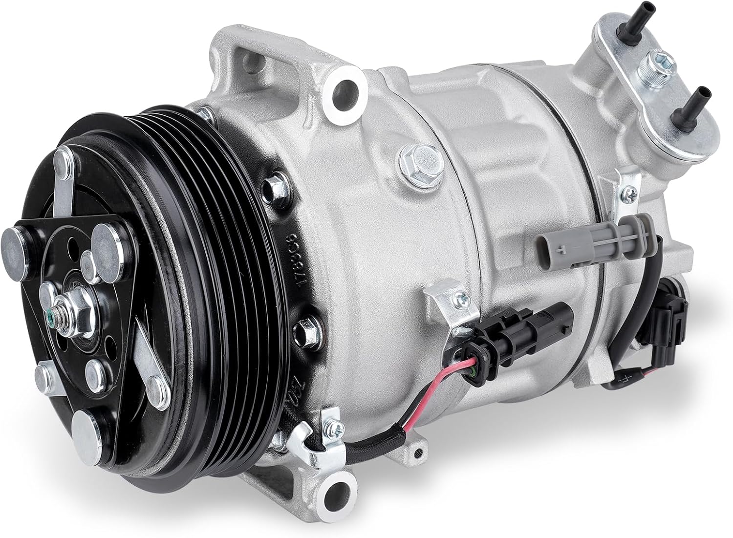 Air Conditioner AC Compressor Compatible with 2012-2015 Chevy Equinox 2.4L, 2012-2015 GMC Terrain 2.4L, w/Two Plug, Replacement for 23255703