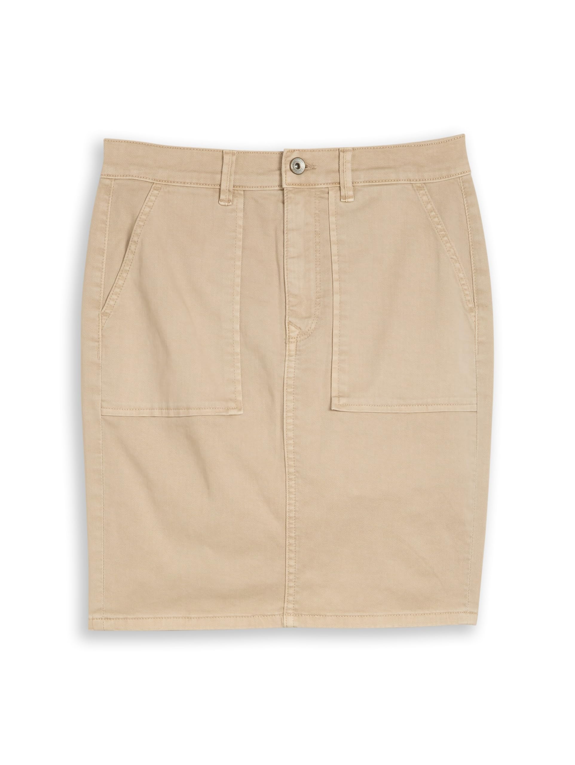 Tom Tailor Damen 1050530 Jeansrock mit aufgesetzten Taschen (1er Pack)