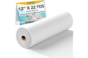 12-Inch by 22-Yard CAREGY Fusible Single-Sided Interfacing