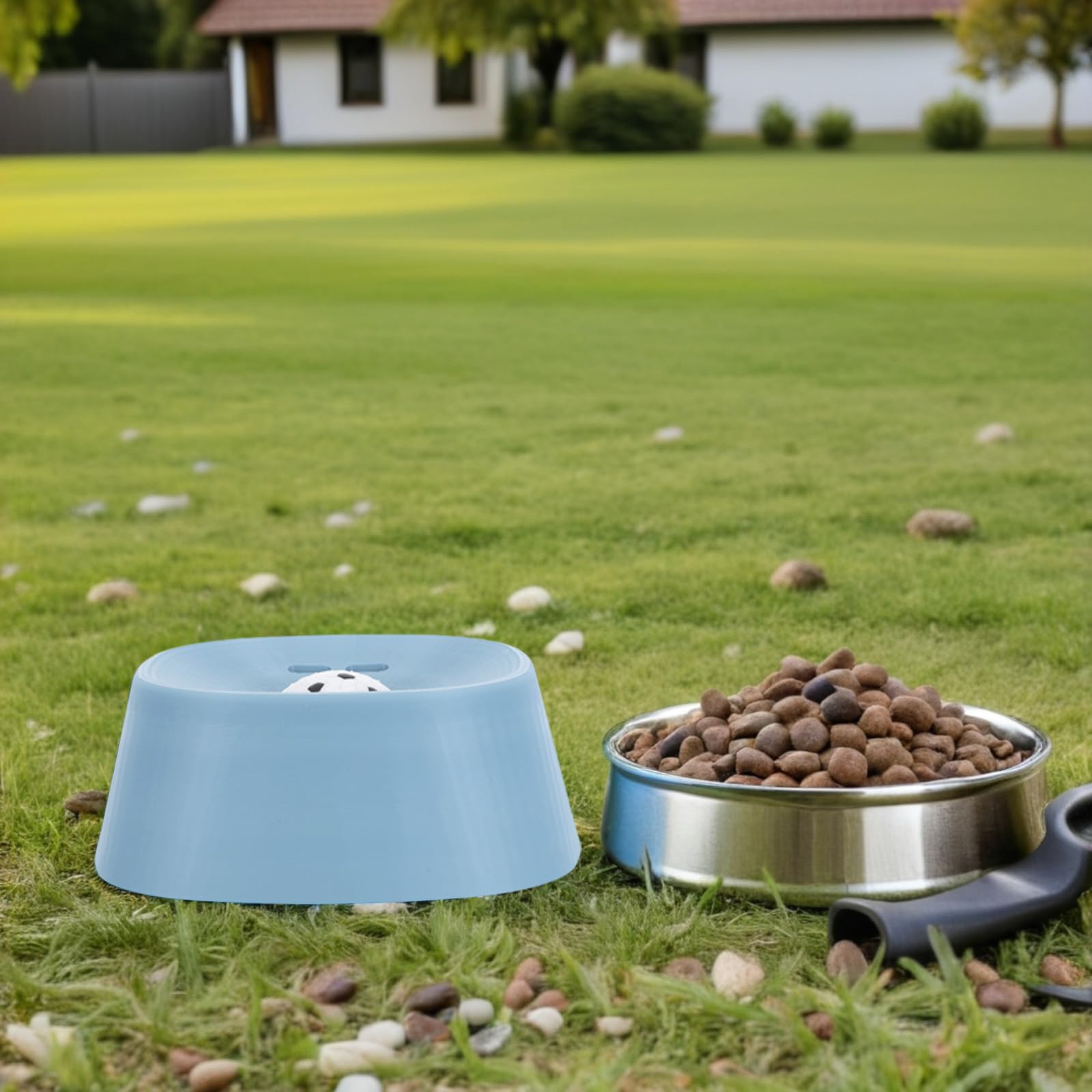 Lecknapf für Hunde mit Knochenbrühe aus Pla Langsames Fressen Fördernd für Auto und Boxentraining Unterstützt Hydration und Orale Reinigung Zufälliger Stil