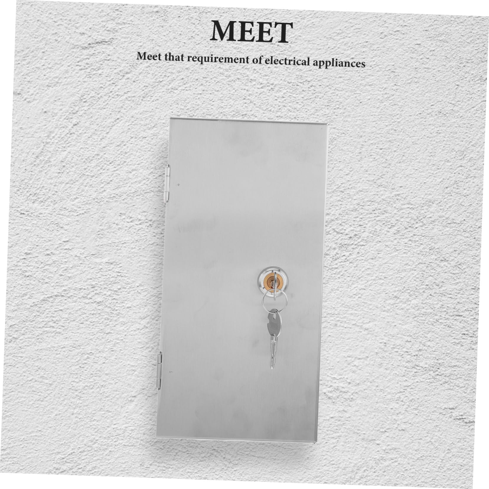 Hemobllo Scatola per Prese Esterne in Acciaio Inossidabile con Chiusura a Chiave, Design Doppio, Resistente alla Pioggia per Veicoli Elettrici e Attrezzature Outdoor