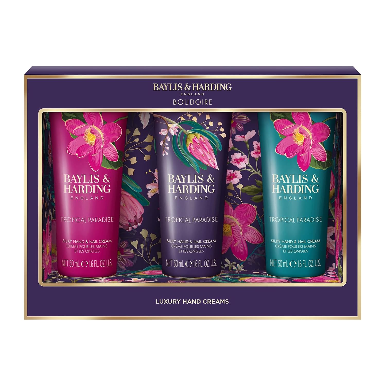Baylis & Harding Boudoire Indulgent Hand Care Set, Gift Set for Women